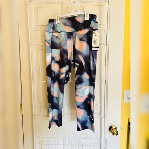 adidas Pants - adidas Zoe Saldana Collection High Waisted Capri Leggings | Women M | NWT